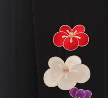emma×紅一点　大梅に松葉柄の卒業式袴フルセット(赤ピンク系)|卒業袴(普通サイズ)