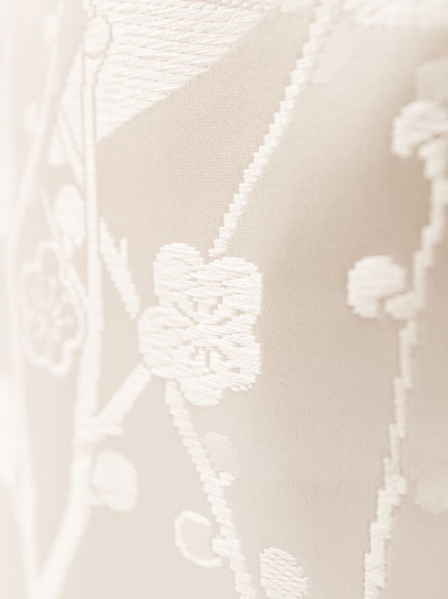 【 白無垢&紋付レンタル】光琳松　梅　流水文様　織柄の打掛フルセット(白系)