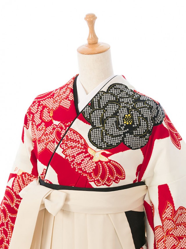振袖袴|158〜163㎝|和風館|レトロ|卒業式袴フルセット(赤系)|卒業袴(普通サイズ)