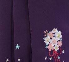 【卒園式袴レンタル】椿姫ブランド☆　黄色/水色地の可愛いコンビの桜地紋に古典柄。