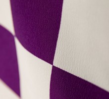 卒業式|紫市松柄の卒業式袴フルセット(白/紫系)|卒業袴(普通サイズ)11枚目