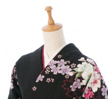 レンタル袴|153〜158cm|袴レンタル|卒業式袴フルセット(黒系)|卒業袴(普通サイズ)