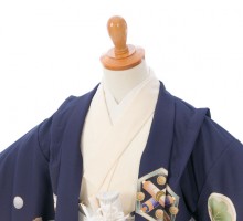 レンタル着物|羽織袴セット|5歳男|七五三着物レンタルフルセット(パープル系 )|男の子(五歳)