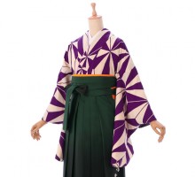 158～162㎝|レトロ|レンタル袴|卒業式袴フルセット(紫系)|卒業袴(普通サイズ)5