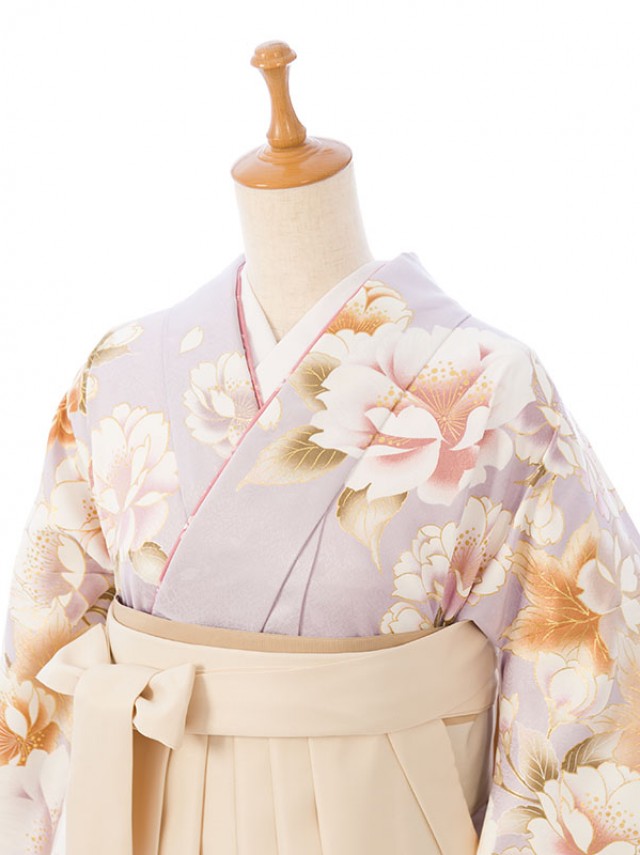 レンタル袴|153〜158cm|卒業式袴フルセット(紫系)|卒業袴(普通サイズ)