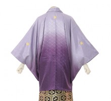 男性用袴|E-SV10-5-1|5号紫紋付/金亀甲袴