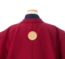 袴レンタル　小学校卒業式　ミニサイズ　紋付き袴レンタルフルセット(赤系)|男の子(小学生袴)