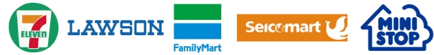 セブンイレブン、ローソン、ファミリーマート、セイコーマート、ミニストップ
