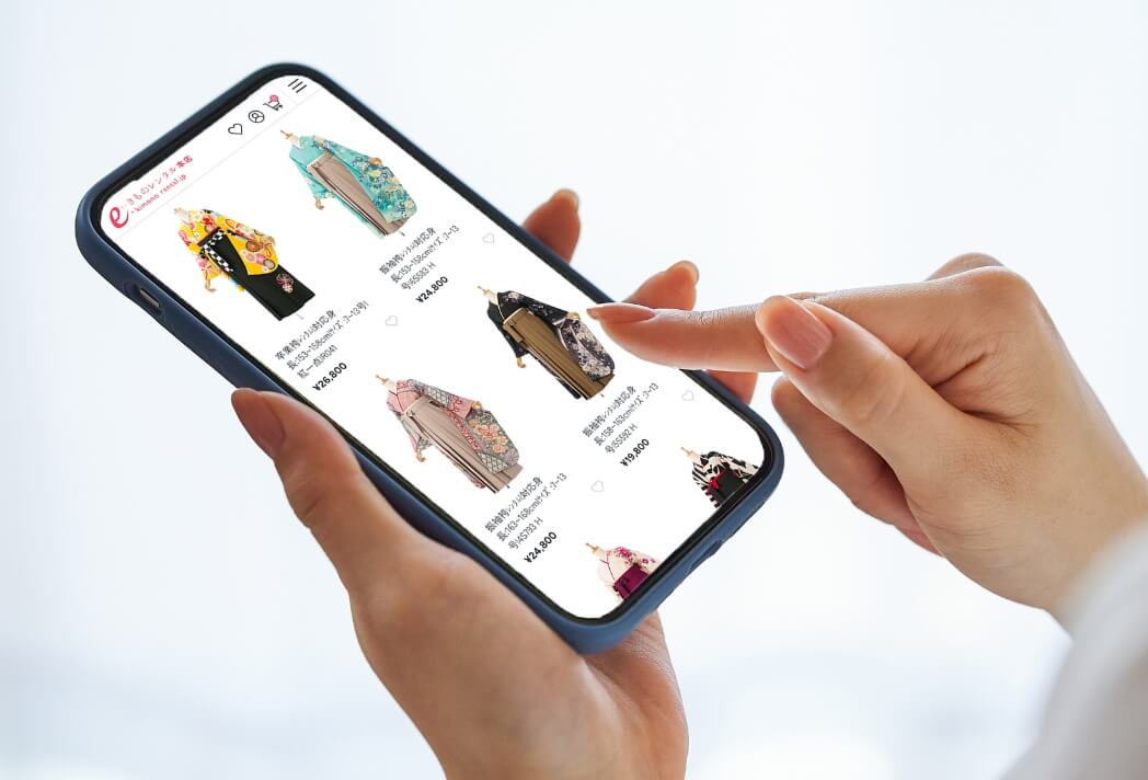 スマホで袴を選ぶ