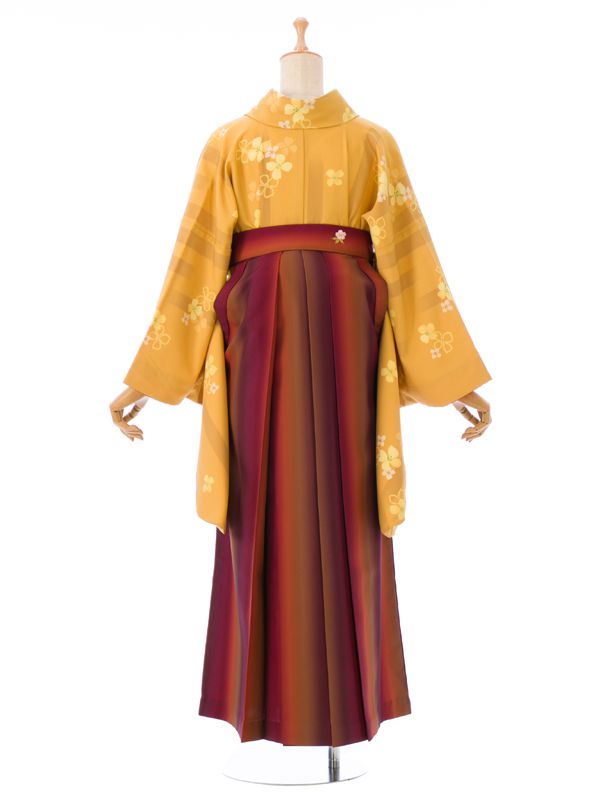 卒業袴|黄色系|R867A|対応身長:153-158cm|ｻｲｽﾞ:7-13号｜全国宅配