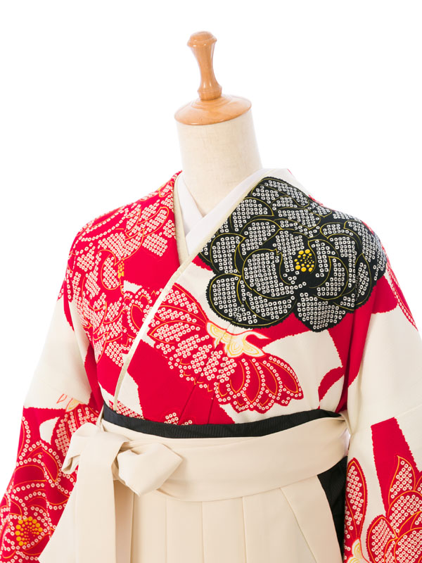 振袖袴|赤系|0S0047 H|対応身長:158-163cm|ｻｲｽﾞ:7-13号|和風館