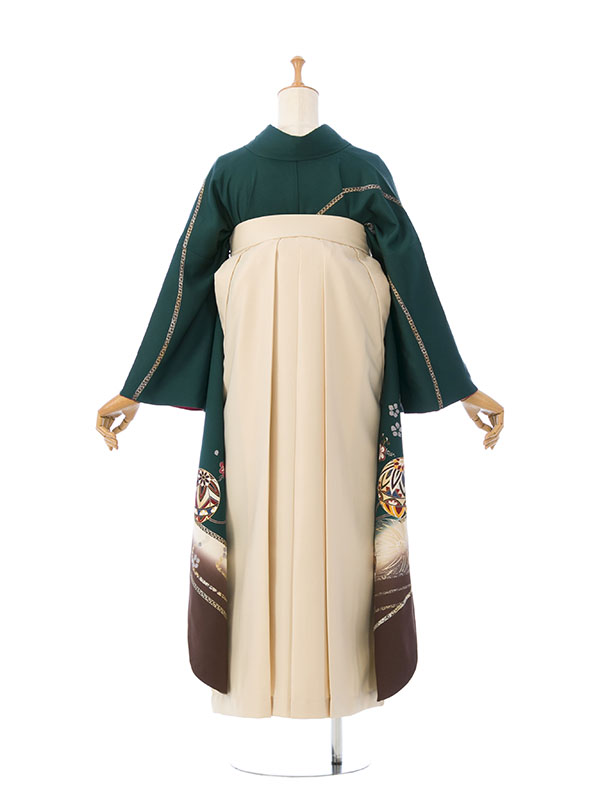 振袖袴|緑系|4S337 H|対応身長:158-163cm|サイズ:7-13号|全国宅配 振袖袴|緑系|4S337 H|対応身長:158-163cm|サイズ:7-13号|全国宅配