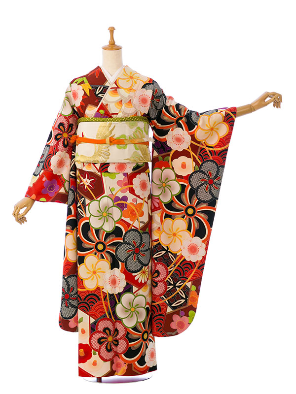 振袖|赤系|芸艸堂|0S0093|対応身長:153-165cm|サイズ:7号-13号 振袖|赤系|芸艸堂|0S0093|対応身長:153-165cm|サイズ:7号-13号