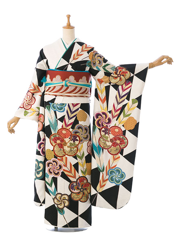 ≪美品≫正絹　振袖9点フルセット【556】【155cm~165cmの方用】 ≪美品≫正絹 振袖9点フルセット【743】【155cm~165cmの方用