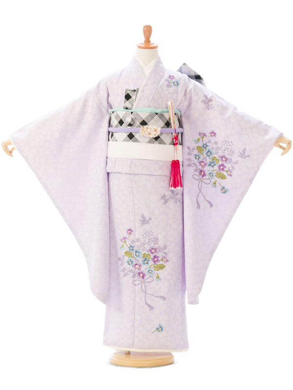 408ag24□七五三 七歳 女児 着物&開き帯&長襦袢 オンワード 蝶文□ msg7_0062.jpg