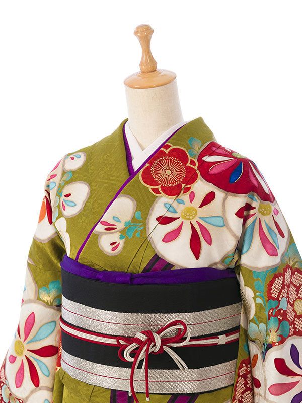 振袖|中村里砂|緑系|対応身長:158-168cm|ｻｲｽﾞ:7号-13号 |1S3193