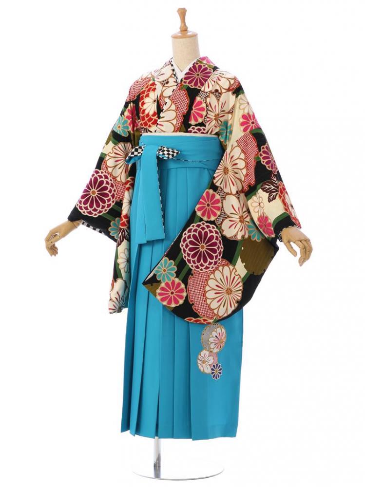 卒業袴|黒系|R1435A|対応身長:158-162cm|サイズ:7-13号|中村里砂 卒業袴|黒系|R1435A|対応身長:158-162cm|サイズ:7-13号|中村里砂
