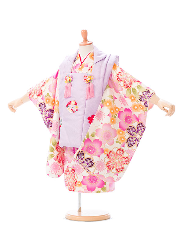 408ag70着物のみ◎七五三 三歳 女児 着物&被布&長襦袢 セミアンティーク 408ag70着物のみ◎七五三 三歳 女児 着物&被布&長襦袢 セミ
