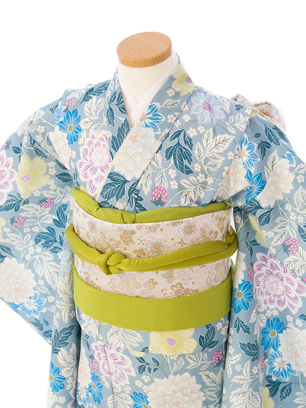 七五三　女の子 SOUBIEN 七五三 しごき 女の子 女児 単色 シンプル 鶴 地模様