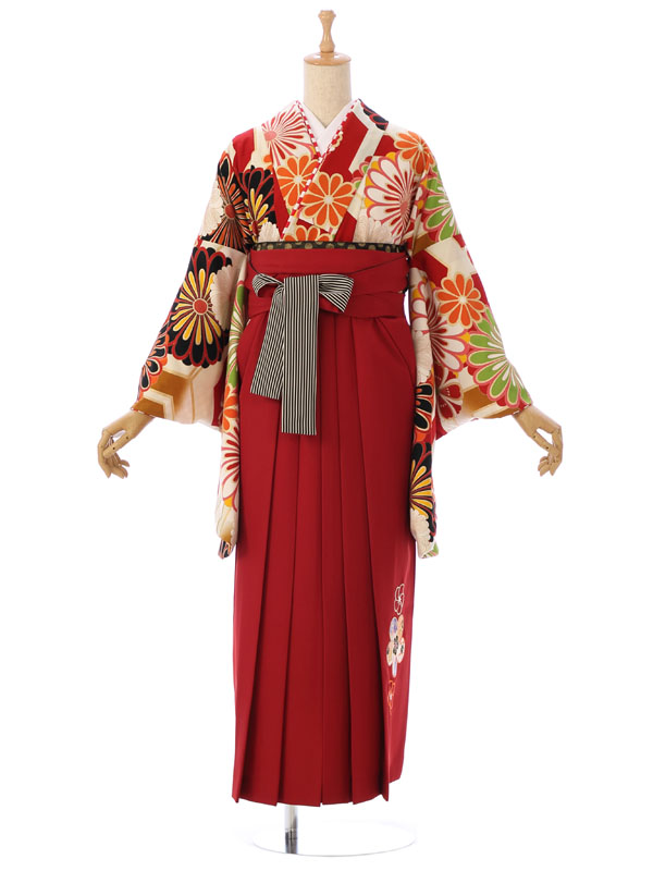 CC送料込み 袴セットローズノワール×淡藤袴[C7]160㎝【M3637】 キャサリンコテージ Catherine Cottage 簡単着付けの袴セット