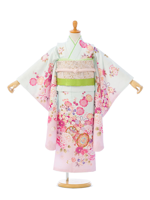 七五三|5歳女児|ミント|百花|#HAP5014|対応身長:105~115cm｜全国宅配可