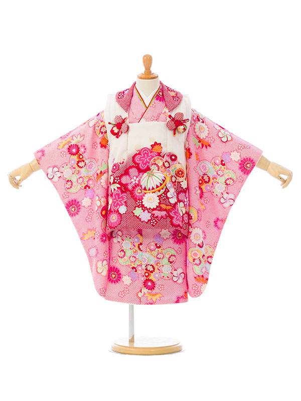 七五三3歳女の子 七五三|3歳女児|被布|対応身長:90~100cm|花うさぎ|#H-271｜全国