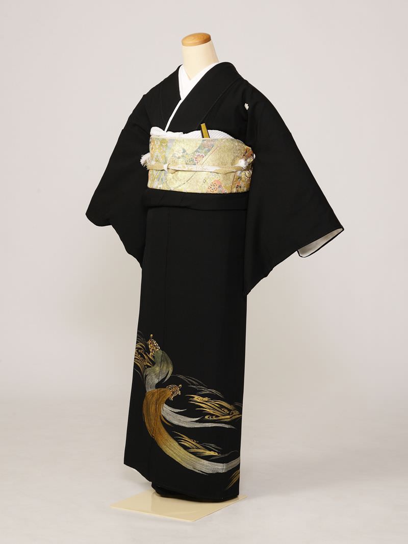 黒留め袖 留袖 正絹 /身長145~155㎝の方用 LOサイズで人気の留袖 通販｜格安の着物販売・購入サイト