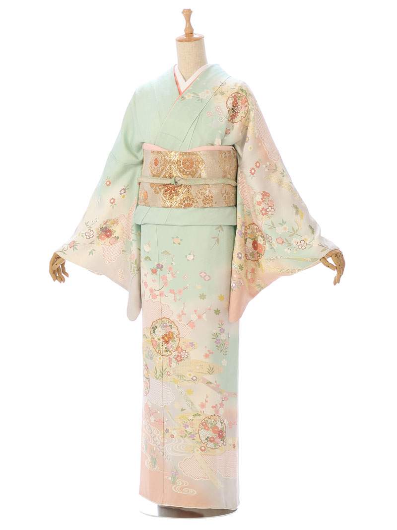 訪問着 身長144-159cm h-153 訪問着|対応身長:155~170cm|ｻｲｽﾞ:15~23号|#8L614｜全国宅配可の