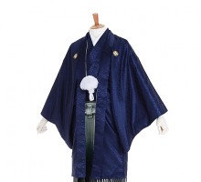 男性用袴 SV11-7-1 濃紺菱形(大)|緑ぼかし縞袴