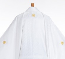 男性用袴 SV120-5-1 白入子菱地 三ツ巴刺繍|メタリック袴