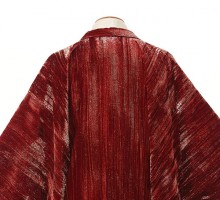 男性用袴 SV125-5-1 赤ベルベット|白|亀甲金袴