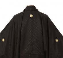 男性用袴 SV130-5-1 黒地大菱形|黒白金袴