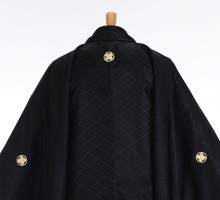 男性用袴 SV130-6-5 黒地大菱形|紫ダイヤ袴
