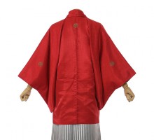 男性用袴 SV43-5-1 赤小刺子|銀ぼかし縞袴