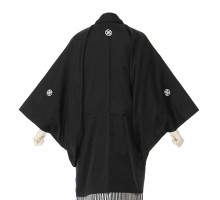 男性用袴 SV53-8-1 黒小菱形紋|銀黒縞袴