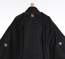 男性用袴 SV54-6-1 黒地金刺子|金縞袴