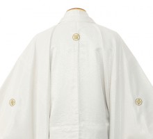 男性用袴 SV65-6-1 アイボリー 横金糸|黒金梅鉢袴