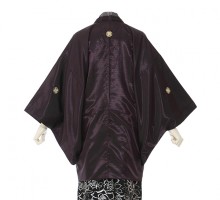 男性用袴 SV84-6-1 紫グレー スワロ付|黒バラ袴