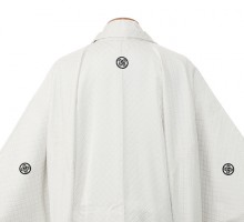 男性用袴 SV96-7-1 満寿美 白地金糸刺子|銀縞袴