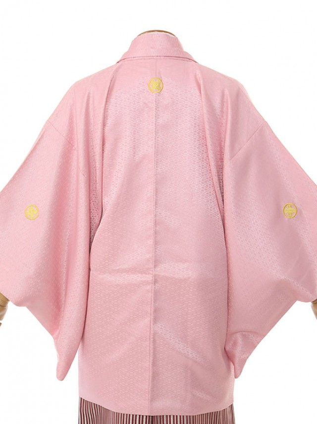 男性用袴 SV122-4-1 ピンク菱形|銀エンジ袴
