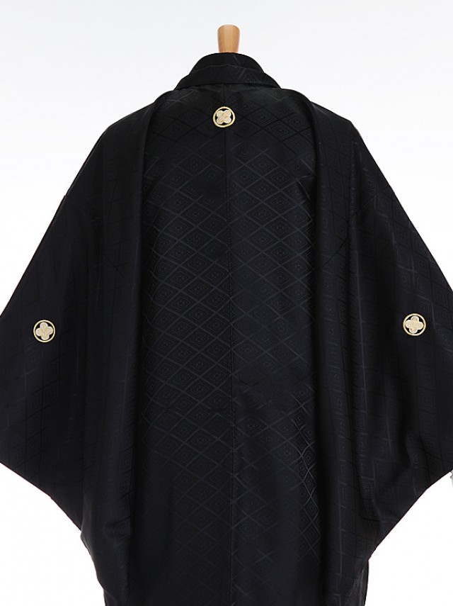 男性用袴 SV130-6-5 黒地大菱形|紫ダイヤ袴