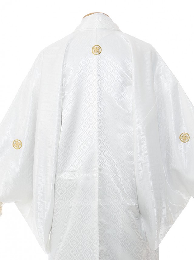 男性用袴 SV69-7-3 白菱形(大)|緑銀縞袴