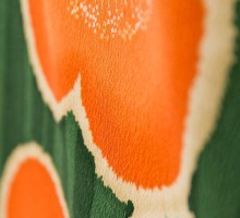 値下げ|九重ブランド|縞に梅柄の卒業式袴フルセット(緑系)|卒業袴(普通サイズ)5枚目