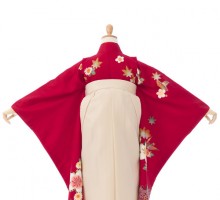 卒園袴|着物レンタル|115〜125cm|卒園式袴レンタルフルセット(赤系)|女の子(卒園式袴)