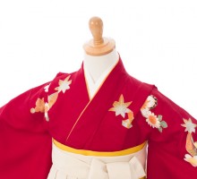 卒園袴|着物レンタル|115〜125cm|卒園式袴レンタルフルセット(赤系)|女の子(卒園式袴)
