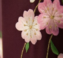 卒業式|先生|雪輪　柄の卒業式袴フルセット(ピンク系)(パープル系)|卒業袴(普通サイズ)