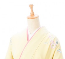 卒業式|先生|黄色袖ぼかし　小花柄の卒業式袴フルセット(イエロー系)|卒業袴(普通サイズ)