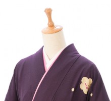 卒業式|先生|梅の花柄の卒業式袴フルセット(パープル系)|卒業袴(普通サイズ)