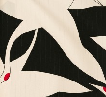 鶴|黒白|158〜163cm|片身変わり柄の卒業式袴フルセット(黒/白系)|卒業袴(普通サイズ)
