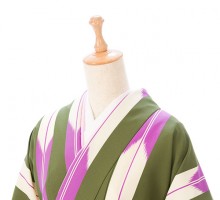 レンタル袴|矢がすり|抹茶|卒業式袴フルセット(グリーン系)|卒業袴(普通サイズ)